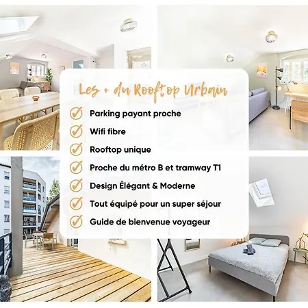 Magnifique Rooftop 4 Personnes, Proche Part-dieu *